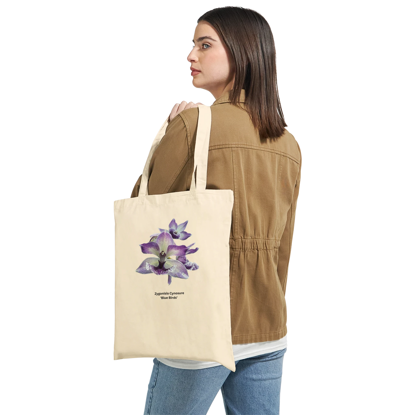 Zygonisia Cynosure 'Blue Bird' Orchid Tote Bag