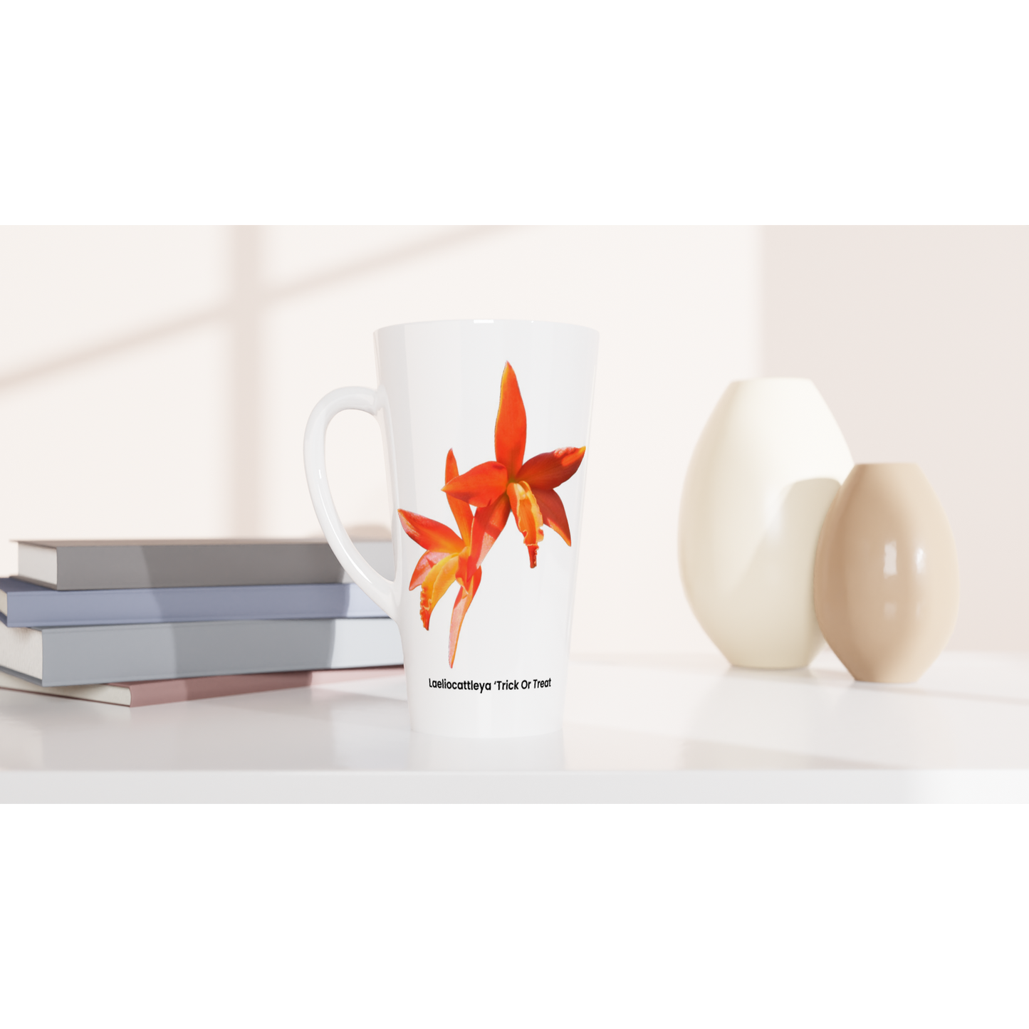 Laeliocattleya Trick Or Treat Orchid Latte Mug