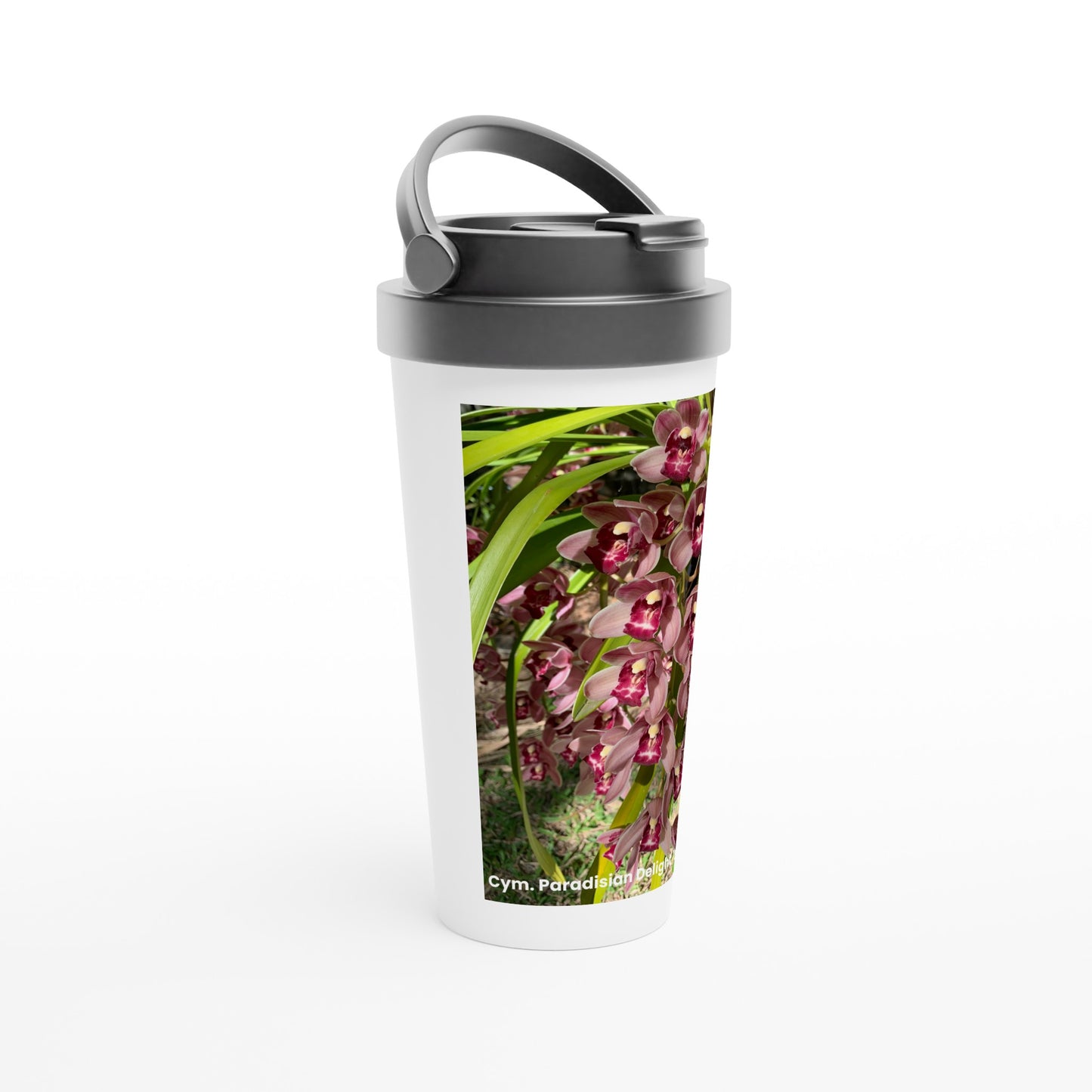 Cym. Paradisian Delight 'Stunner'Orchid Travel Mug