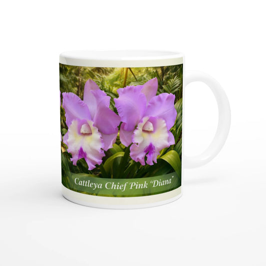 Cattleya Chief Pink 'Diana' Orchid Coffee Mug