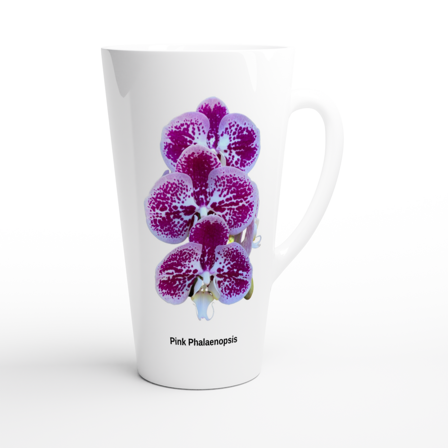 Pink Phalaenopsis Orchid Latte Mug