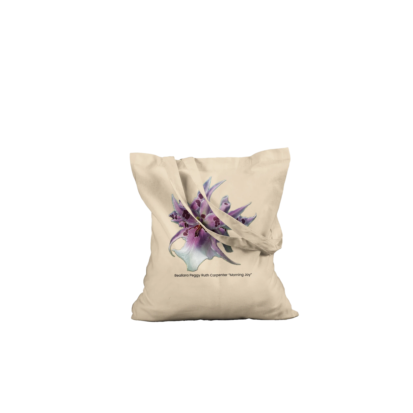 Bea. Peggy Ruth Carpenter "Morning Joy" Orchid Tote Bag