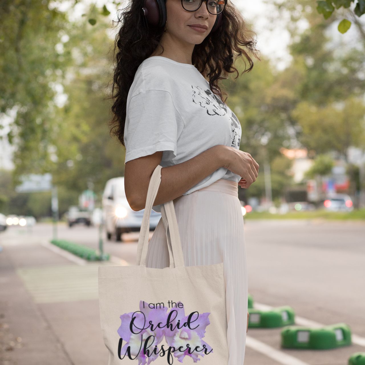 Cat. Chief Pink Diana Orchid Whisperer Tote Bag