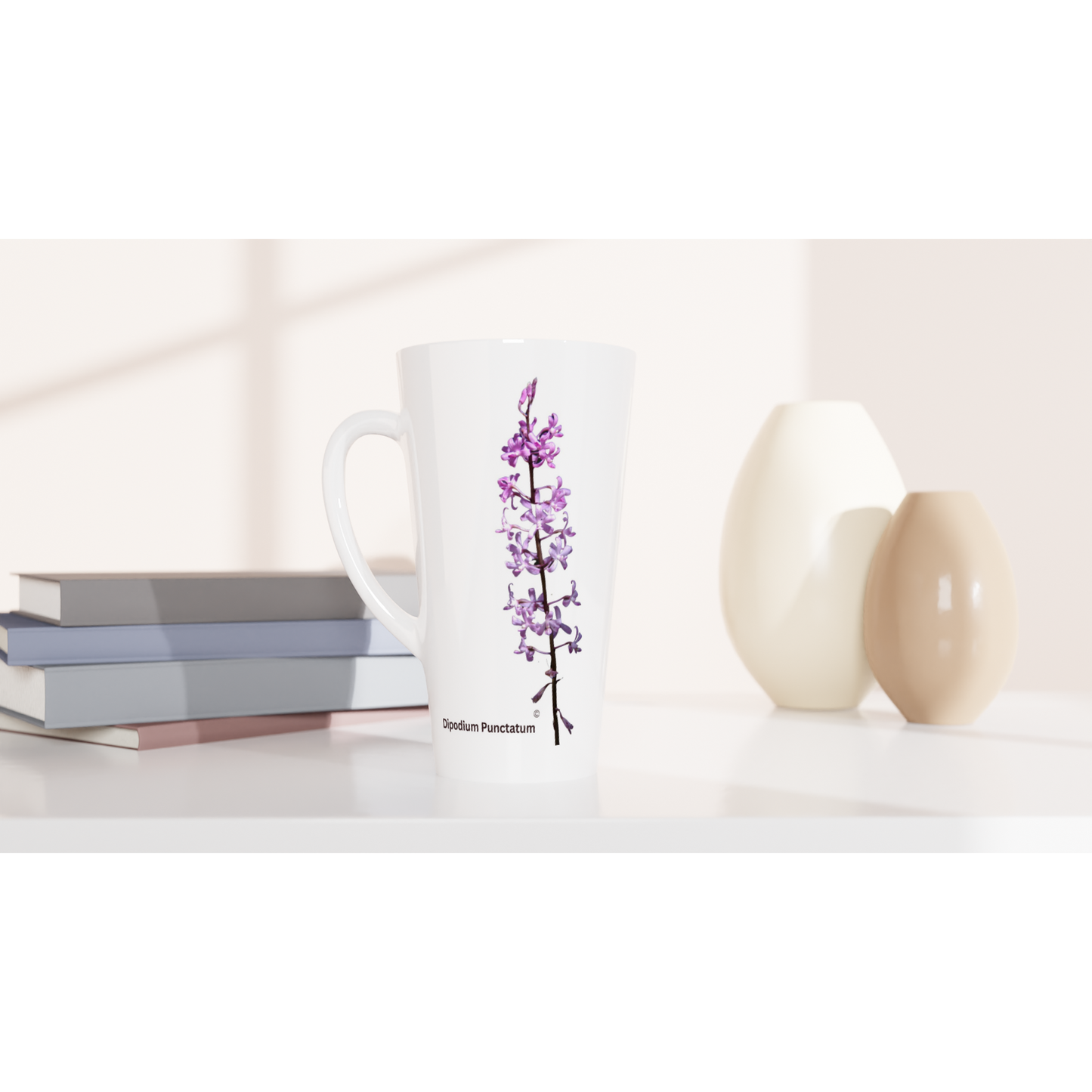 Dipodium punctatum Orchid Latte Mug