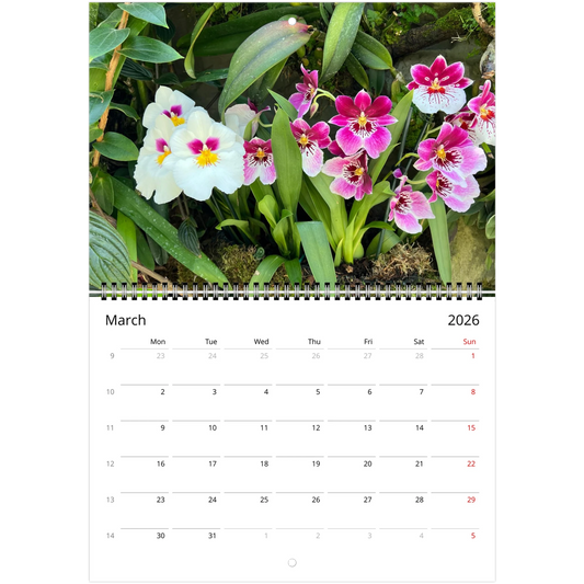 Singapore National Orchid Garden 2026 Calendar