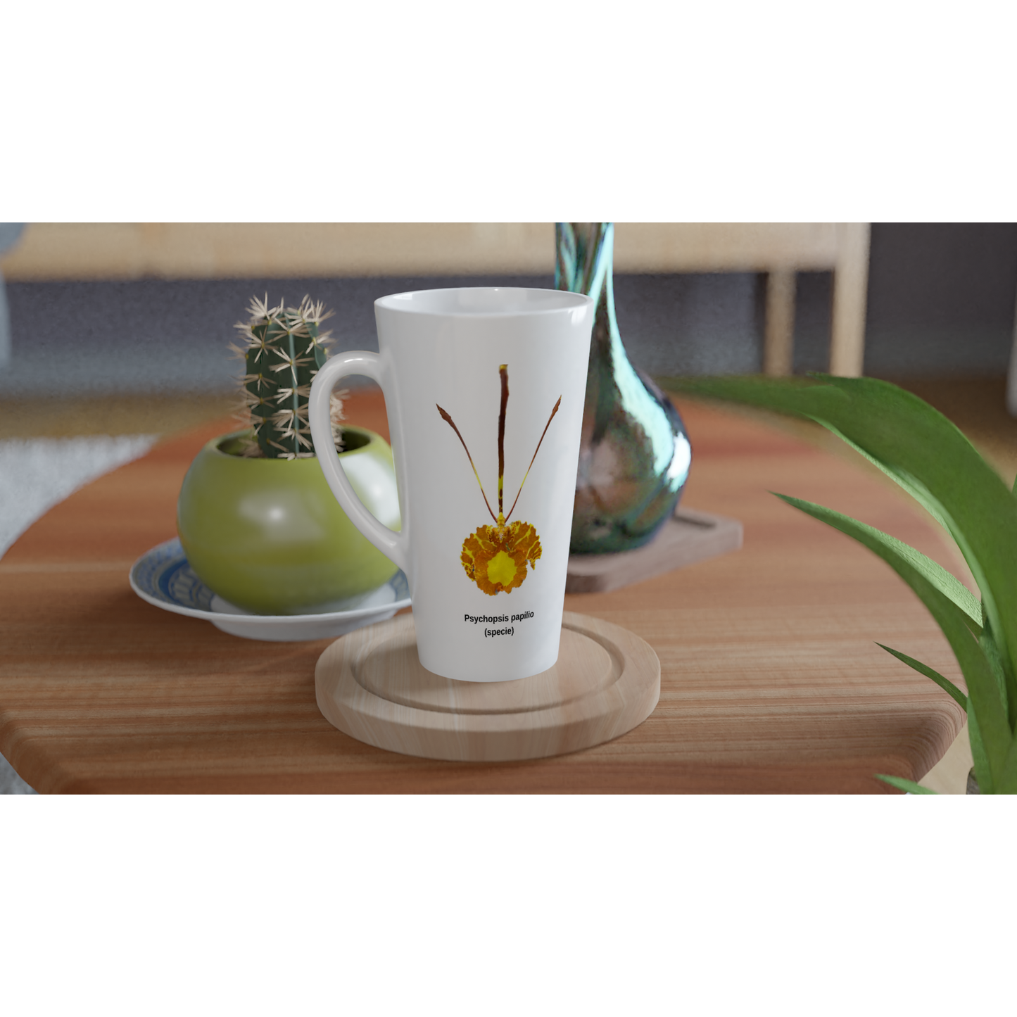 Psychopsis papilio Orchid Latte Mug