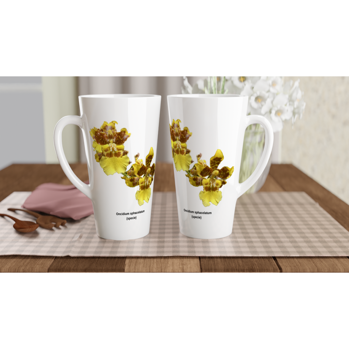 Oncidium sphacelatum Orchid Latte Mug