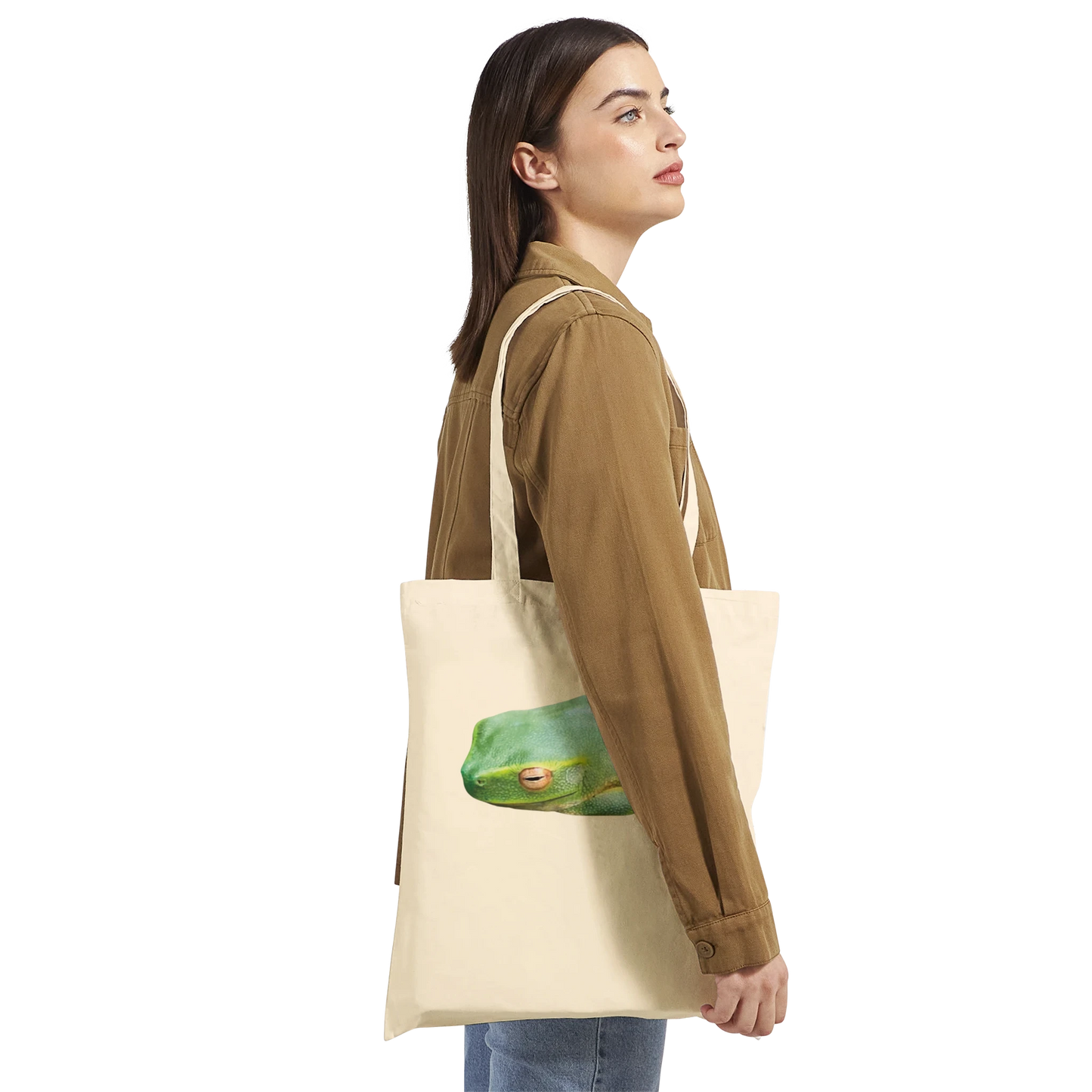 Green Tree Frog Tote Bag