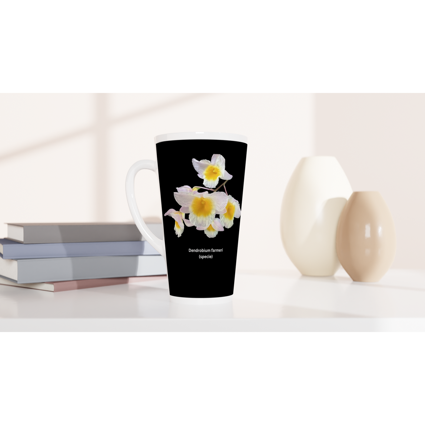 Dendrobium farmeri Orchid Latte Mug