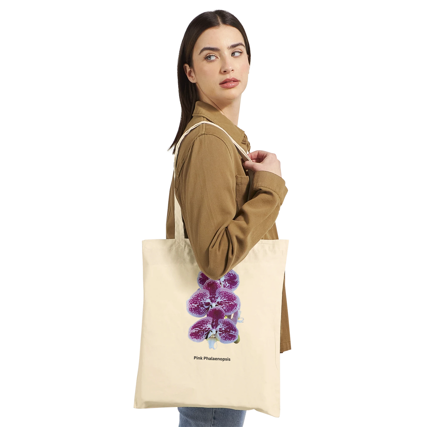 Pink & White Phalaenopsis Orchid Tote Bag