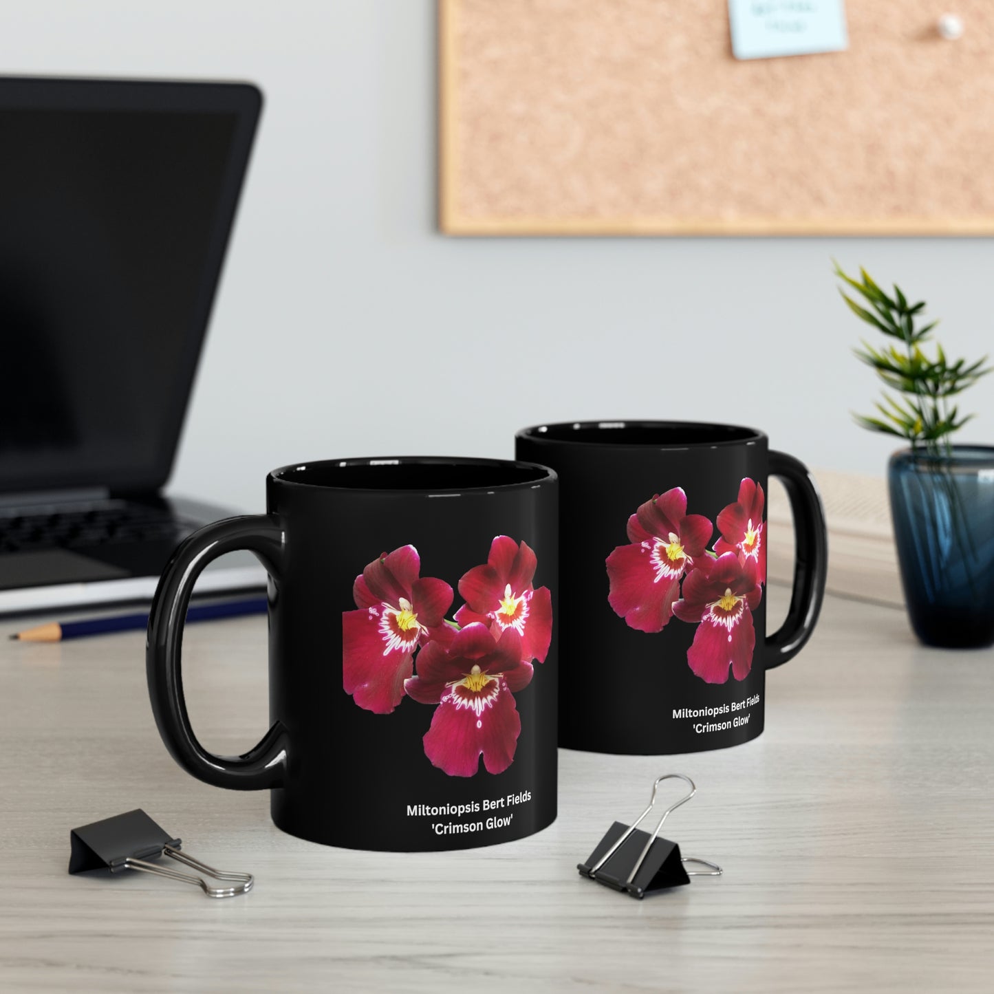 Miltoniopsis Bert Fields 'Crimson Glow' Coffee Mug