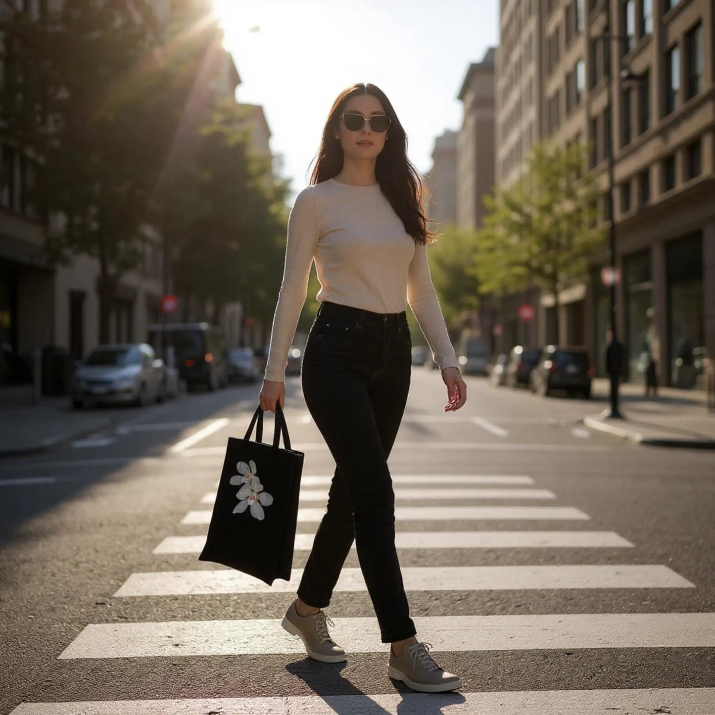 Sarcochilous falcatus Orchid Tote Bag