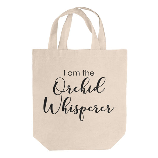The Orchid Whisperer Beige Tote Bag