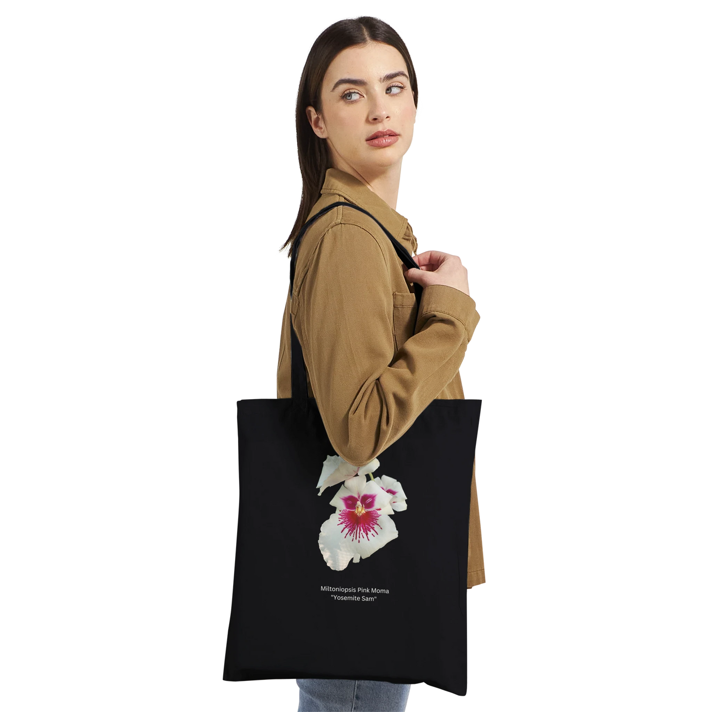 Miltoniopsis Pink Moma "Yosemite Sam" Orchid Tote Bag