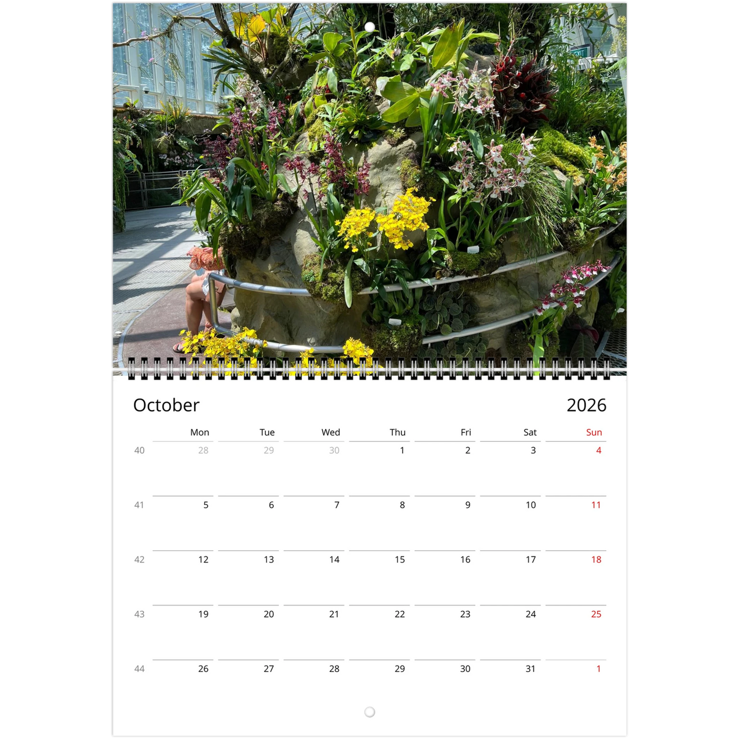 Singapore National Orchid Garden 2026 Calendar