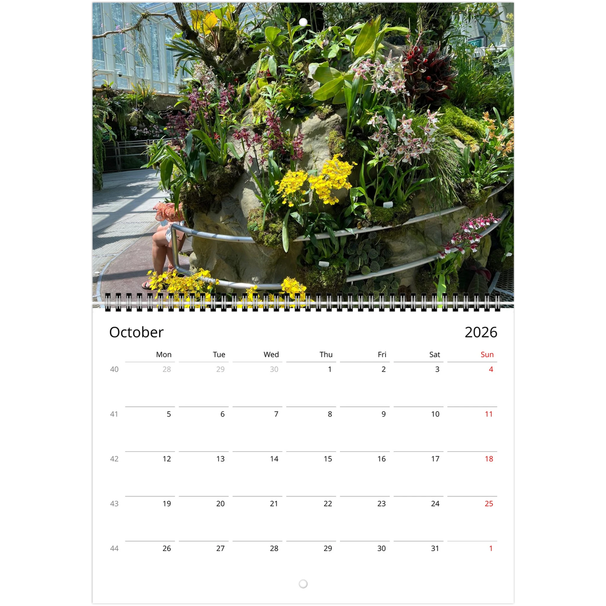 Singapore National Orchid Garden 2026 Calendar