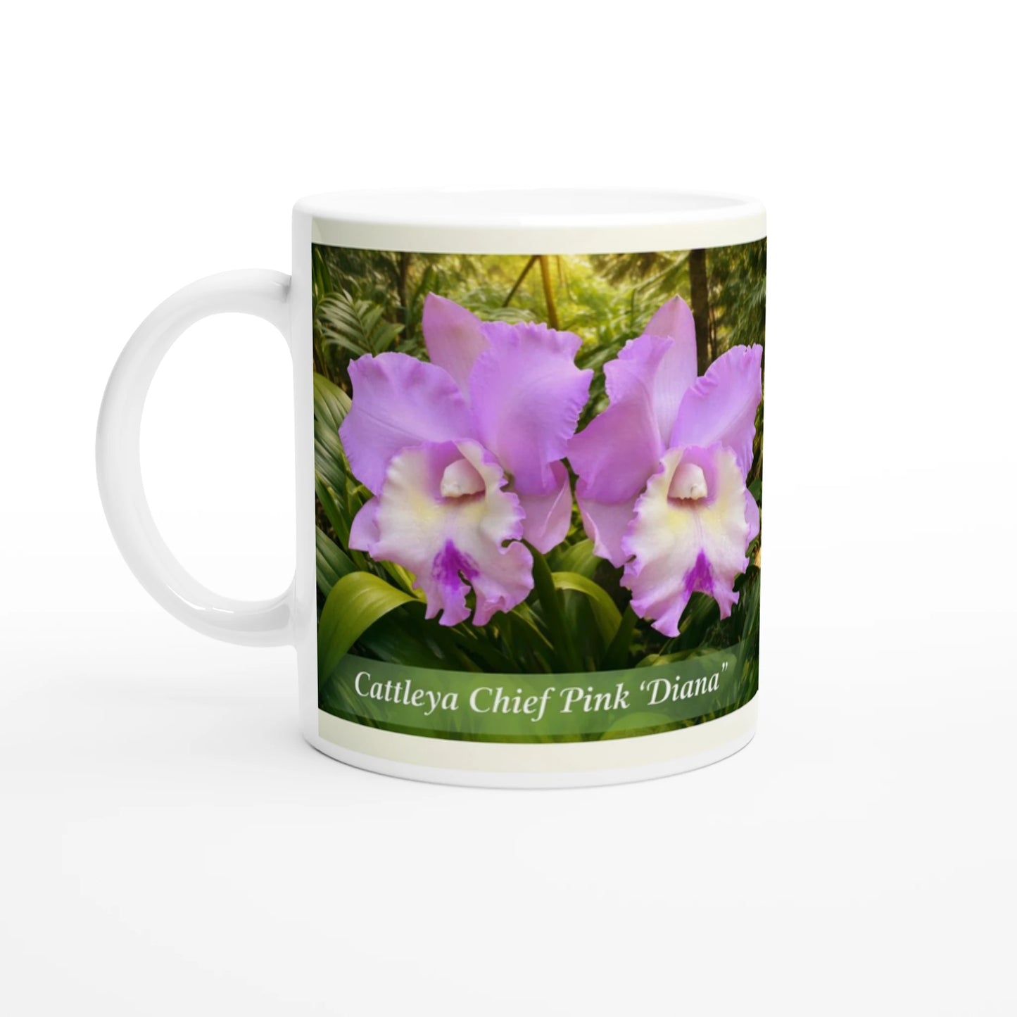 Cattleya Chief Pink 'Diana' Orchid Coffee Mug
