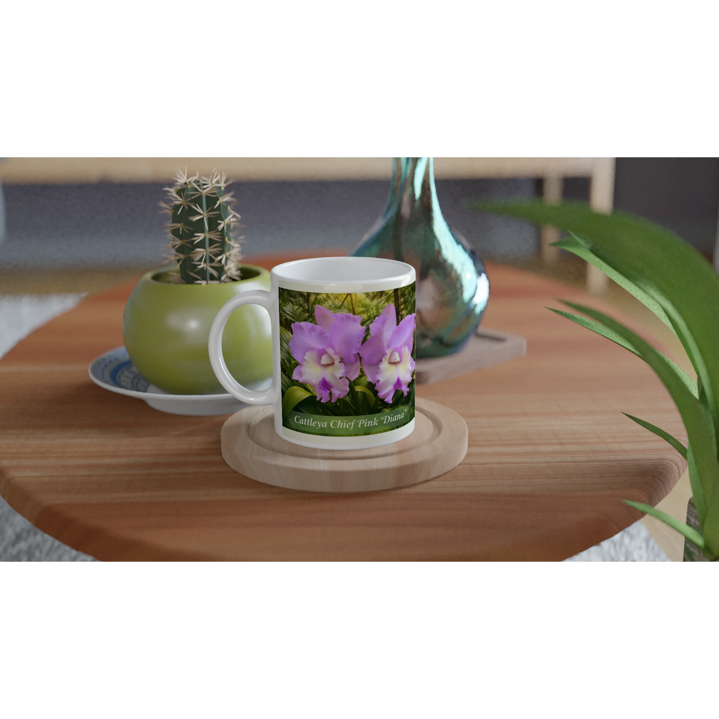 Cattleya Chief Pink 'Diana' Orchid Coffee Mug