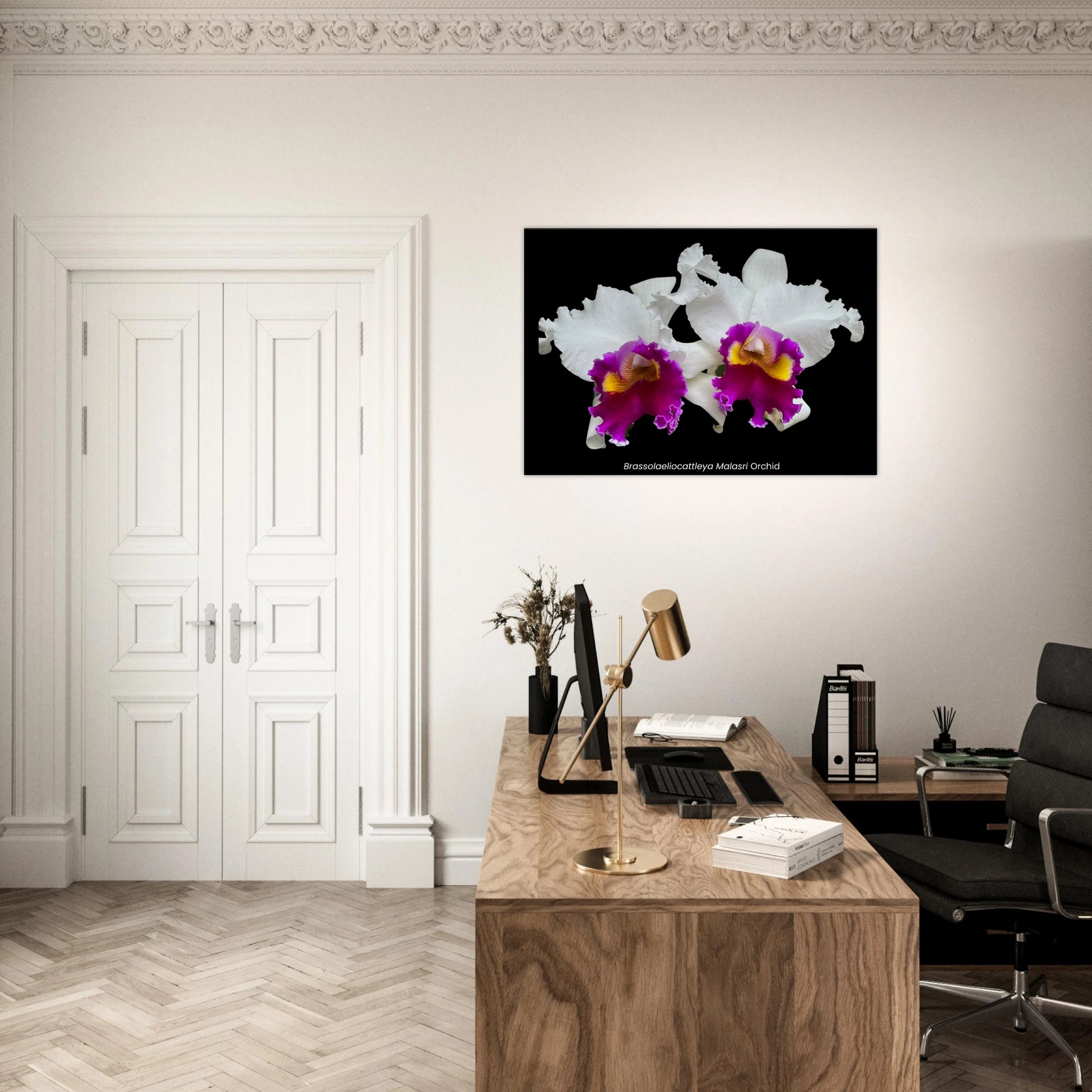 Brassolaeliocattleya Malasri Orchid Canvas Print