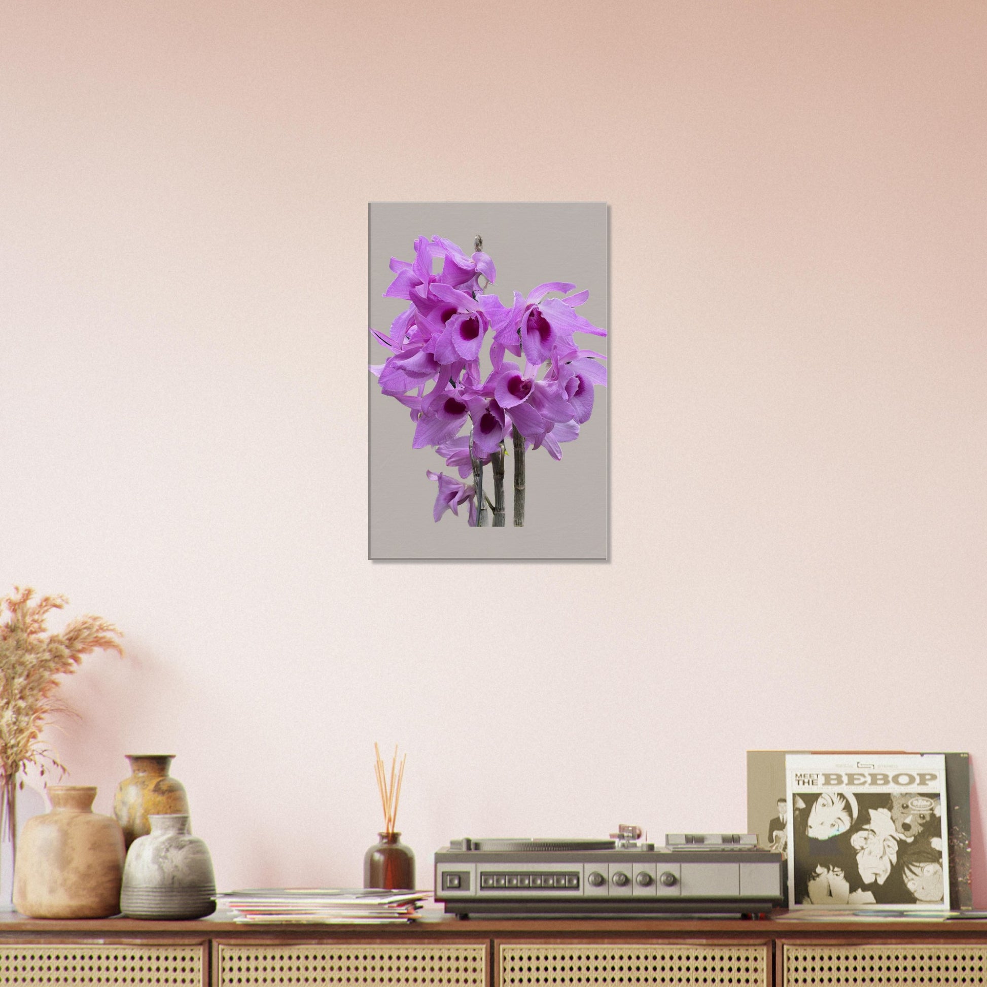 Dendrobium anosmum superbum 'Blue Lip' Orchid Greig Canvas Print