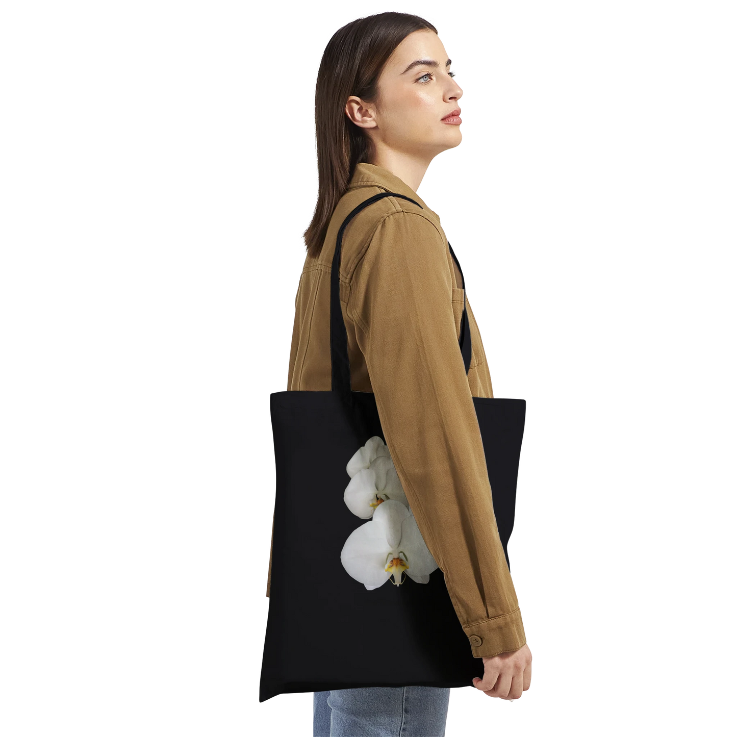 White Phalaenopsis Orchid Tote Bag