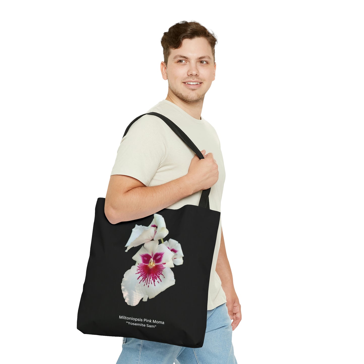 Miltoniopsis Pink Moma "Yosemite Sam" Orchid Tote Bag