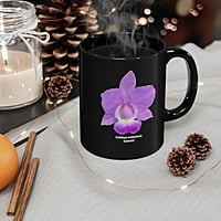 Copy of Cattleya walkeriana Orchid Black Coffee Mug