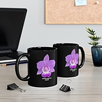 Copy of Cattleya walkeriana Orchid Black Coffee Mug
