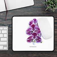 Pink & White Phalaenopsis Orchid Mouse Pad
