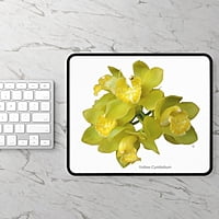 Yellow Cymbidium Orchid Mouse Pad