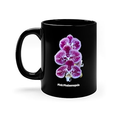 Pink & White Phalaenopsis Orchid Mug