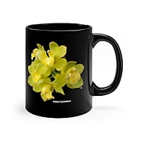 Yellow Cymbidium Orchid Coffee Mug