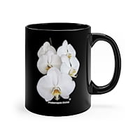 White Phalaenopsis Orchid Mug