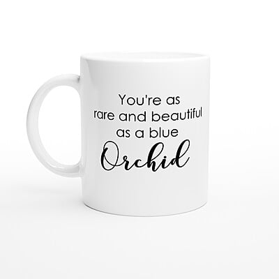 Beautiful Blue Orchid Coffee Mug