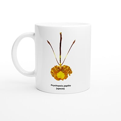 Psychopsis papilio Orchid Coffee Mug