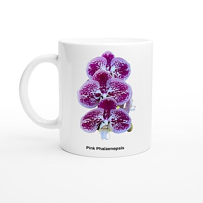 Pink Phalaenopsis Orchid Coffee Mug