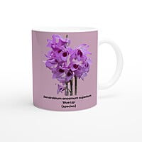 Dendrobium anosmum superbum 'Blue Lip' Orchid Pink Coffee Mug