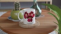 Miltoniopsis Bert Fields 'Crimson Glow' Orchid Coffee Mug