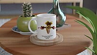 Paphiopedilum hirsutissimum var esquirolei Orchid Coffee Mug