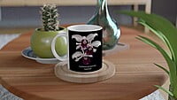 Cattleya purpurata Orchid Black Coffee Mug