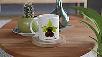 Dendrobium Little Green Apples Orchid Coffee Mug