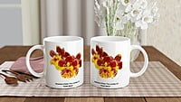 Howeara Chian Tzy CT "Gold Mine" Orchid Coffee Mug